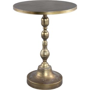 PTMD Bijzettafel Jacob - 50x50x66 cm - Ijzer - Goud