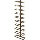 PTMD Icon Brass Iron Wall Wine Rack Vertical Layers