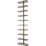 PTMD Icon Brass Iron Wall Wine Rack Vertical Layers