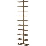 PTMD Icon Brass Iron Wall Wine Rack Vertical Layers