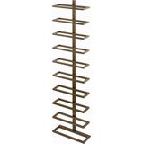 PTMD Icon Brass Iron Wall Wine Rack Vertical Layers