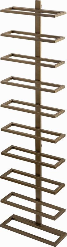 PTMD Icon Brass Iron Wall Wine Rack Vertical Layers