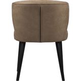 PTMD Fiori Taupe terra leather dining chair