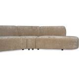 PTMD Lujo sofa cream 6051 fiore fabric 2 seater element