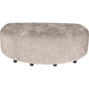 PTMD Lujo sofa white 9852 fiore fabric longchair pouf