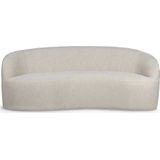 PTMD Bohne Cream 9901 nanci fabric 3 seater sofa