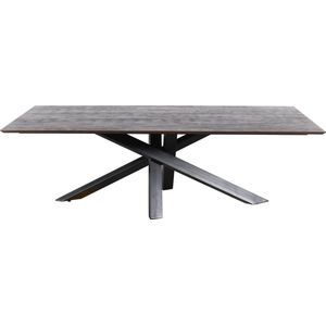 PTMD Alore brown black diningtable rectangle 280 cm