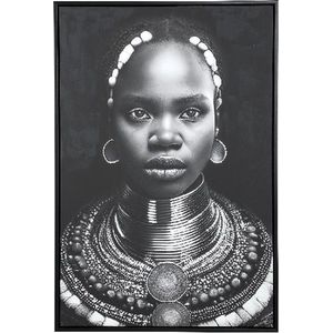 PTMD Wandpaneel Louise-Carol - 93x4x63 cm - Polyester - Zwart
