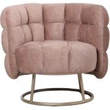 PTMD Fluffy Pink fauteuil vogue 3 antelope gold base