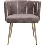 PTMD Nell Grey dining chair aphrodite 7 mocca stripes