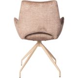 PTMD Ubi Grey dining chair vogue 5 stone beige legs