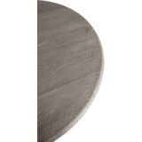 PTMD Flos Grey mango wooden side table round