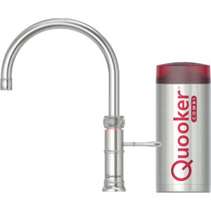 Quooker Classic Fusion round met COMBI boiler 3-in-1 kokend water kraan RVS