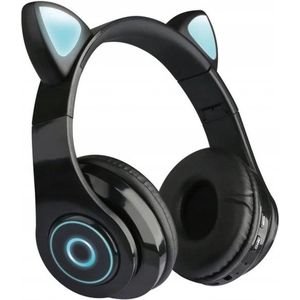 Cat Wireless Stereo Koptelefoon - Over Ear Headset - Hifi Stereo Bass - Katten Oortjes - Zwart