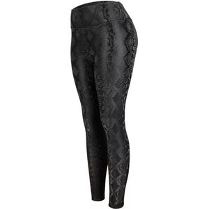 Lederlook Leggings - Legging Dames - Legging Lederlook - Legging Meisje - Legging Dames Volwassenen - Imitatie slangenleer - High-Waist Dames Hoge Taille - Leggings - Push-Up - Up-Fit - Maat XS