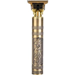Professioneel scheerapparaat - Vintage - Oplaadbaar - Voor professionele barber - Geschikt voor Hoofdhaar/Baardhaar - Trimmer Draadloos - Drakenstijl