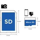 Allteq - Micro SD Kaart - 256 GB - SDXC - V30 - incl. SD Adapter
