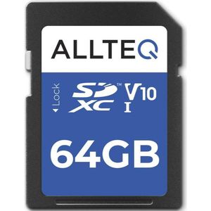 SD Kaart 64 GB - Geheugenkaart - SDHC - U1 - UHS-I - V10 - Allteq