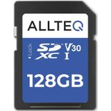 SD Kaart 128 GB - Geheugenkaart - SDXC - U3 - UHS-I - V30 - Allteq