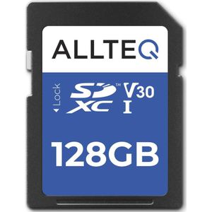 SD Kaart 128 GB - Geheugenkaart - SDXC - U3 - UHS-I - V30 - Allteq