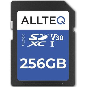 SD Kaart 256 GB - Geheugenkaart - SDXC - U3 - UHS-I - V30 - Allteq