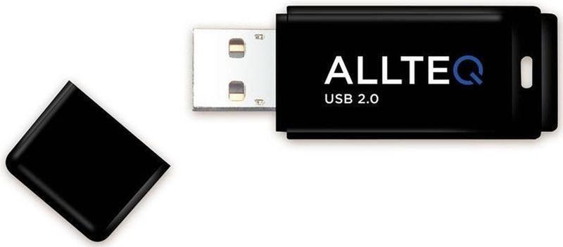 Allteq - AQ-USB-32 - USB A Stick - Zwart - 32GB - USB 2.0
