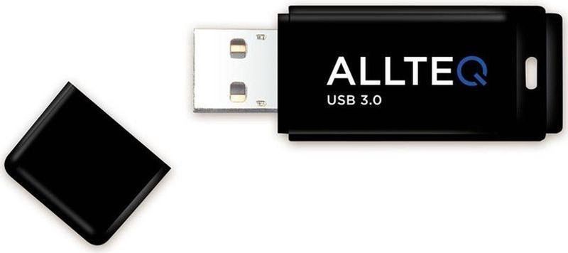 Allteq - AQ-USB-64 - USB A Stick - Zwart - 64GB - USB 3.0