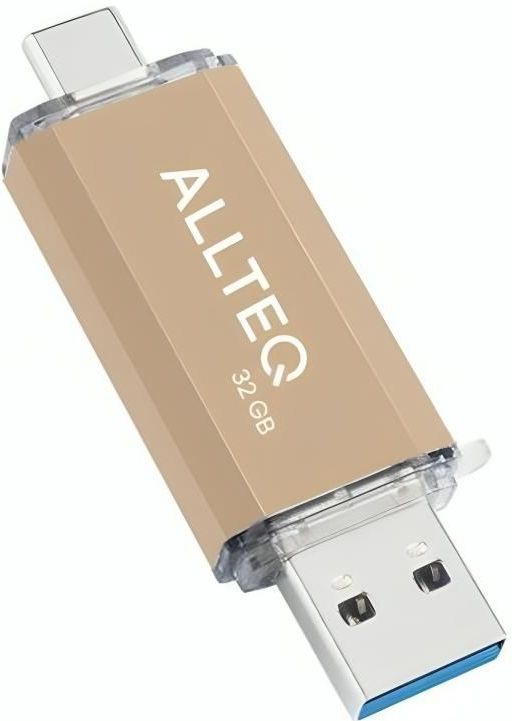 Allteq - USB C Stick - 32 GB - Goud - Aluminium - 3.2 Gen 1x1