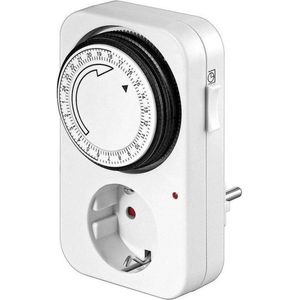 Schakelklok - Analoog - Tijdschakelaar - Schuko - 24 uur - Allteq