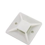 Allteq - Kabelbinderbevestiging - Wit - Kunststof - 100 Stuks