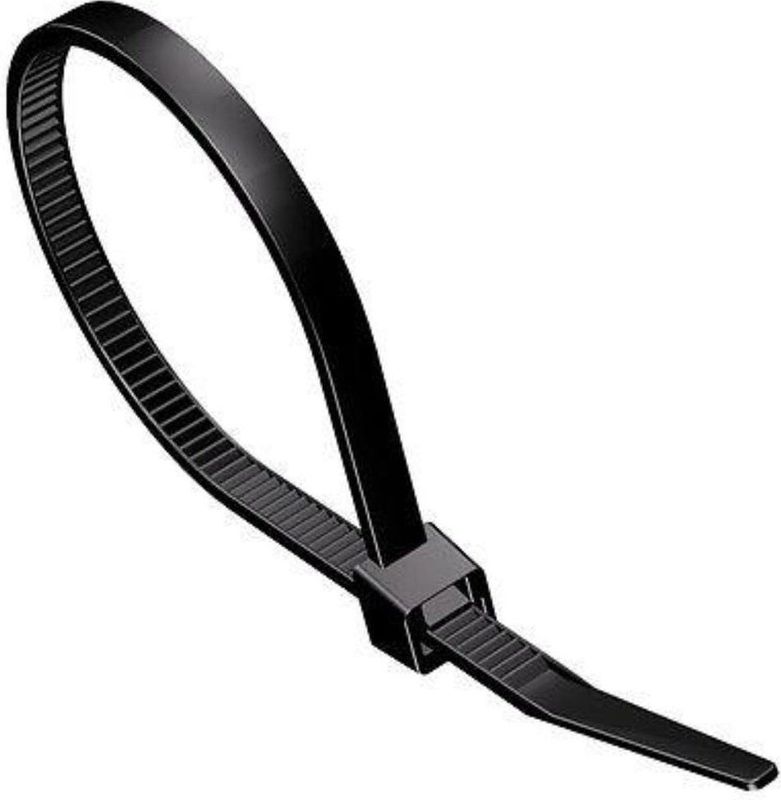 Tie-Wrap - 300 mm - Zwart - Allteq