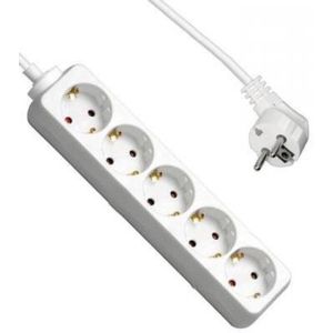 Allteq - 5-voudige Stekkerdoos - Wit - Kunststof - 15 Meter Kabel