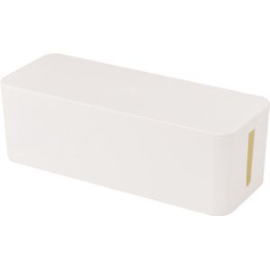 Kabelbox - Opbergbox stekkerdoos - Kabelbox voor snoeren wegwerken - Wit - 40 cm - Allteq