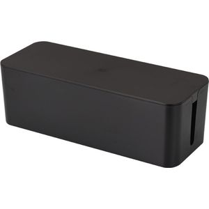 Kabelbox - Kabeldoos - Opbergbox stekkerdoos - Kabelbox voor snoeren wegwerken - Zwart - 40 cm - Allteq