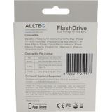 Allteq - USB C Stick - Zilver - 64 GB - USB 3.0