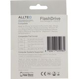 Allteq - USB C Stick - Zilver - 256 GB - USB 3.0