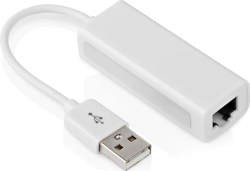 USB 2.0 netwerkadapter - High Speed - 100 Mb/s - Windows - Wit - Allteq