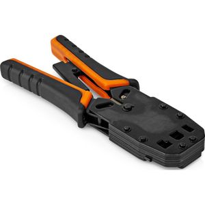 Professionele Krimptang - RJ11, RJ12 En RJ45 - Snijden En Strippen Zwart Geel
