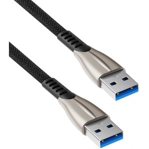 USB A naar USB A - 2 meter - Zwart - Allteq