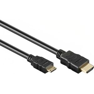 HDMI 1.4 Kabel - 1.5 m - Gold Plated - Mini HDMI type-C - 10.2 Gbps -