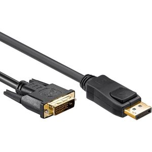DisplayPort naar DVI kabel Verguld meter Allteq