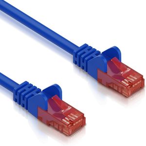 Cat 6 - U/UTP - Netwerkkabel - Patchkabel - Internetkabel - 10 Gbps - 0.5 meter - Blauw - Allteq