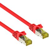 Cat 7 - S/FTP - Netwerkkabel - Patchkabel - Afgeschermd - 10 Gbps - 50 meter – Rood - Allteq
