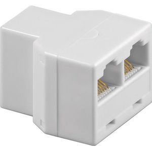Allteq - RJ45 Splitter - Wit - Geschikt voor UTP / RJ45 / ISDN