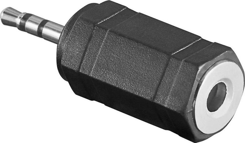 Allteq - Jack 2.5 mm - Verloopstekker - Zwart - Stereo