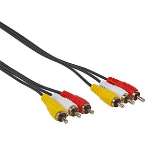 Audio/ video kabel meter Zwart Allteq