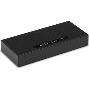 Allteq - Netwerk Switch - 8-poorts - Zwart - 1000 Mb/s