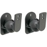 Allteq - Luidsprekerbeugel - Zwart - Verstelbaar - Set van 2