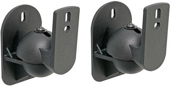 Allteq - Luidsprekerbeugel - Zwart - Verstelbaar - Set van 2