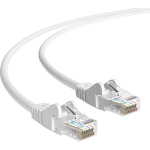 Cat 5e  U/UTP  Netwerkkabel  Patchkabel  Internetkabel  1 Gbps  meter  Wit  Allteq